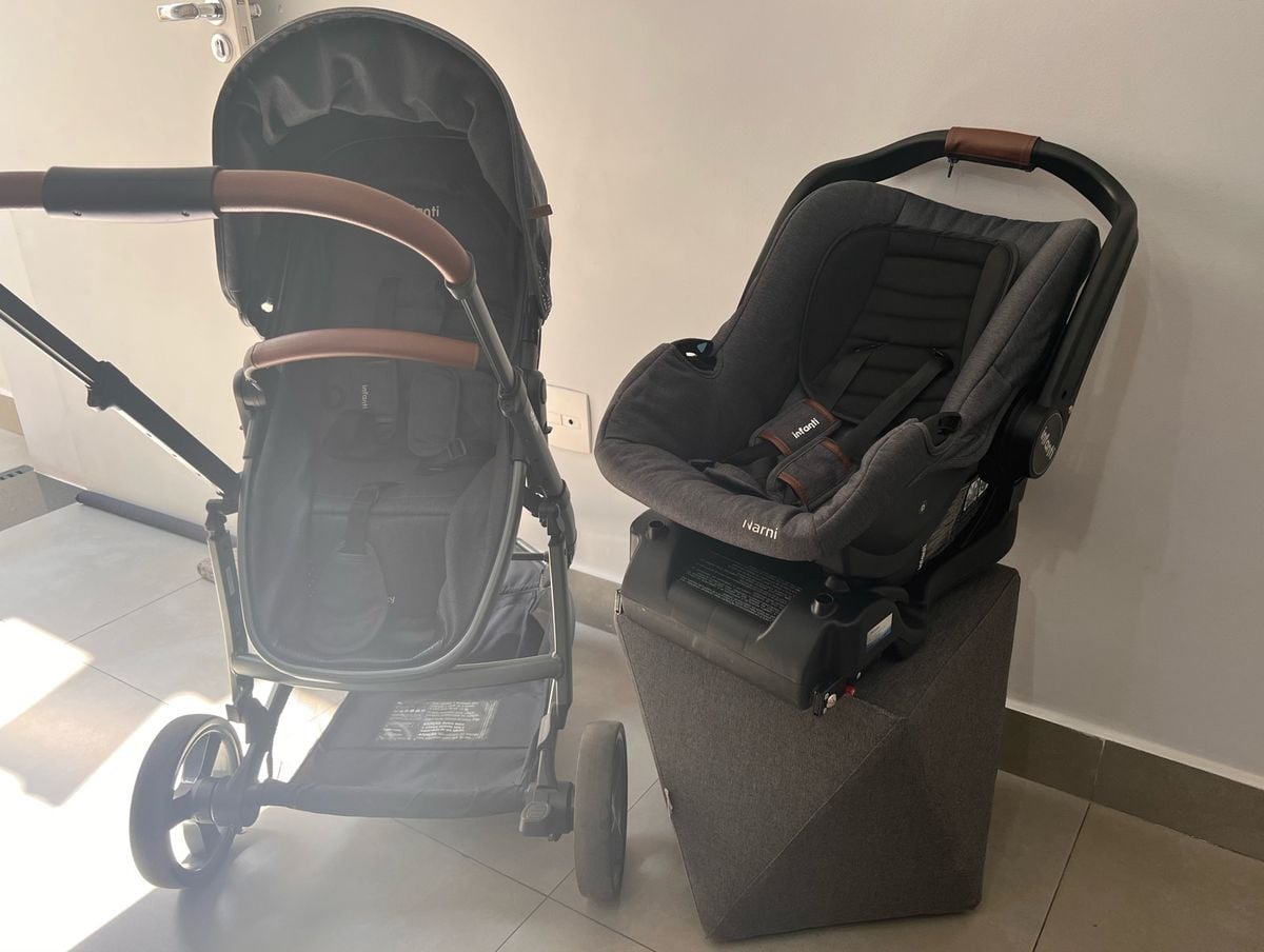 Carrinho Travel System Sky Trio com Bebê Conforto e Base - Infanti ...