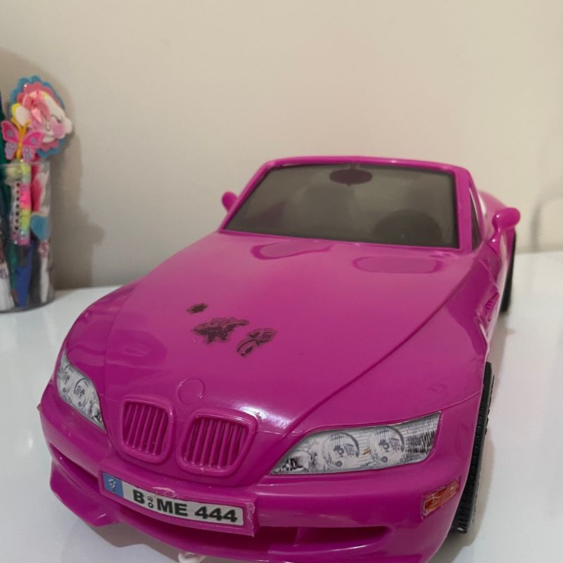 Carro Da Barbie Rosa Conversivel Bmw Mais