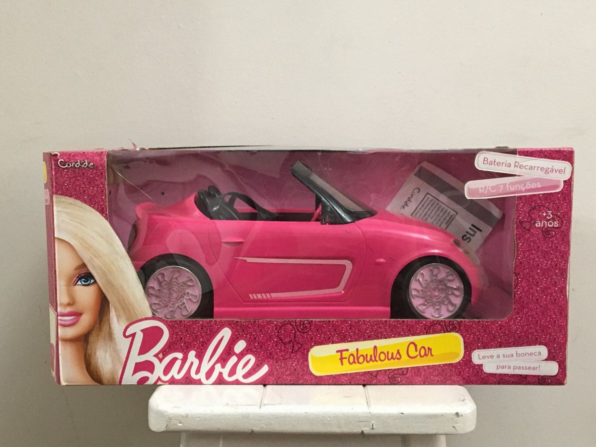Carrinho Controle Remoto da Barbie, Brinquedo Barbie Usado 49561484