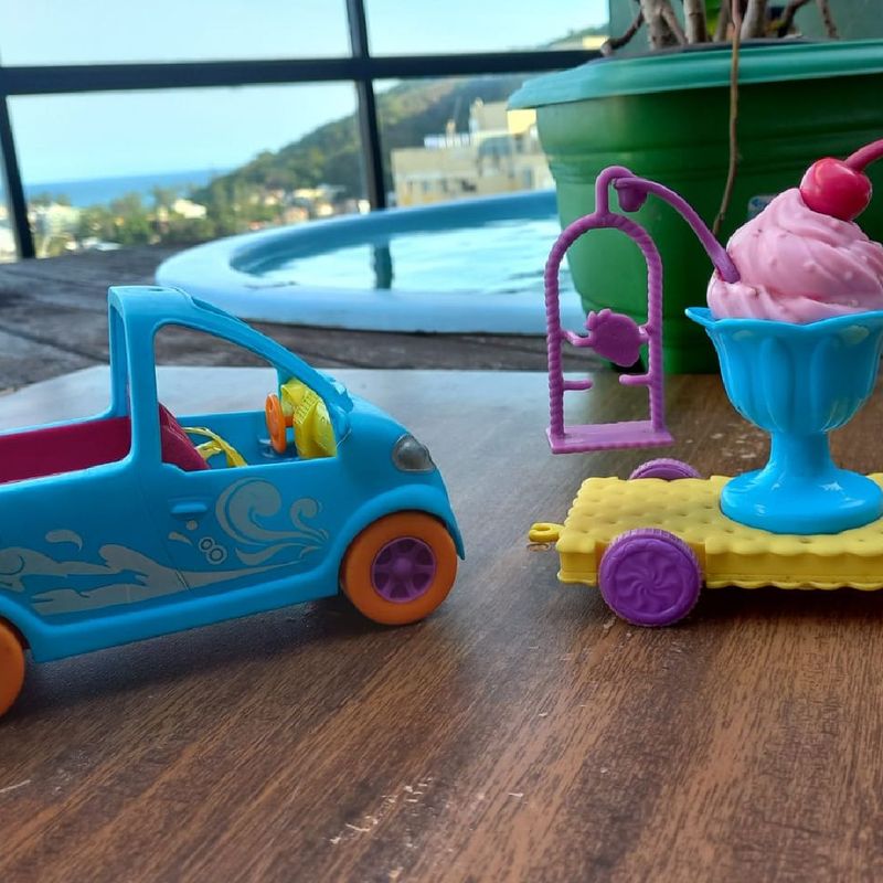 Carro de Praia e Ice Cream Polly | Brinquedo Polly Pocket Usado 69639604 |  enjoei