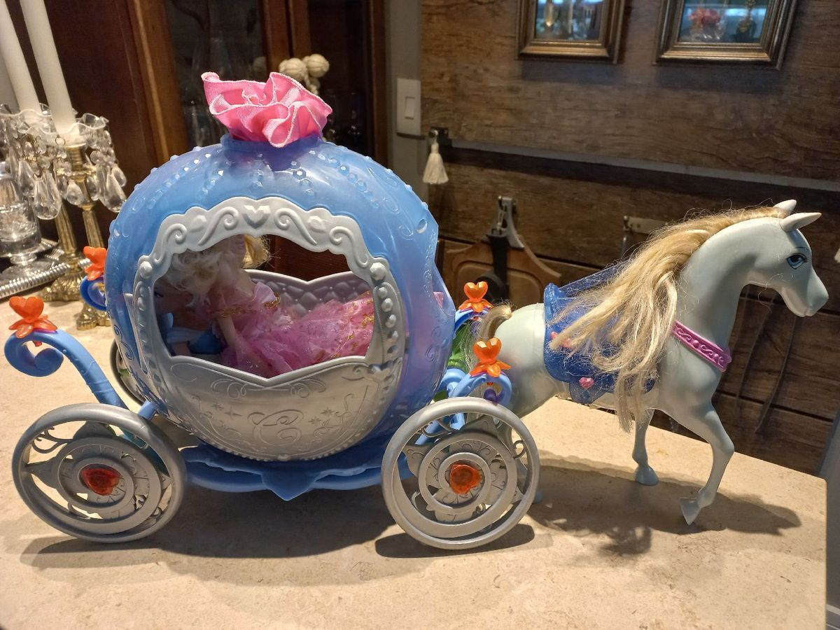 Carruagem da Cinderela | Brinquedo para Bebês Mattel Usado 86901515 ...