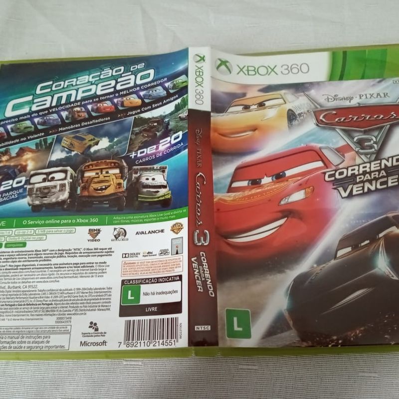 Cars 3 Xbox 360 Driven To Win 33#, Jogo de Videogame Xbox 360 Usado  46277559