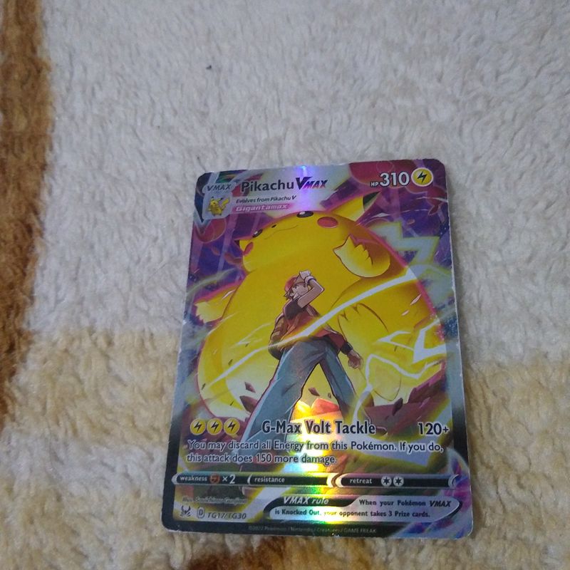 Carta Pikachu V Max Gold | Brinquedo Pokemon Nunca Usado 82255448 | enjoei