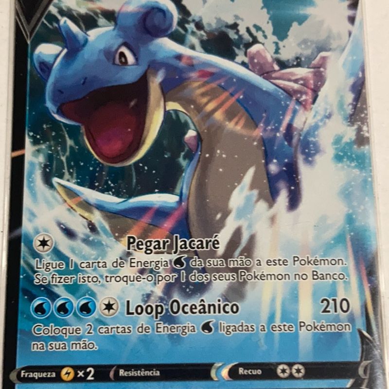 Original Carta Pokemon Lendaria ultra rara Lapras V em Promoção na  Americanas