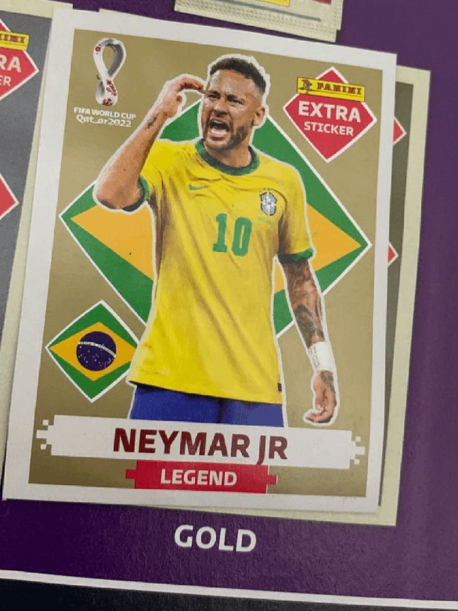 Neymar Jr - Figurinha Extra Bordô