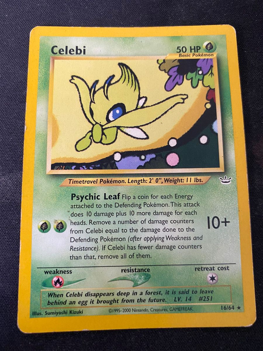 Carta Pokémon - Celebi (16/64) - Raro