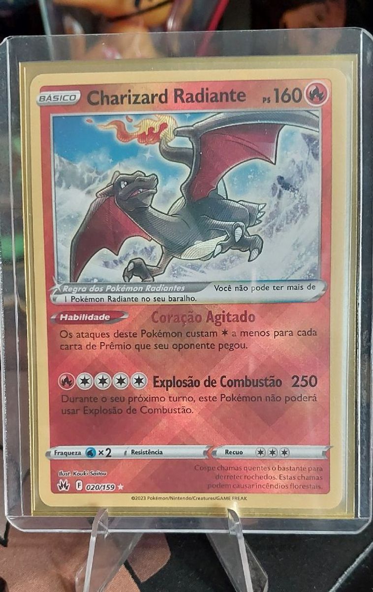 TIREI O CHARIZARD SHINY RADIANTE DAS CARTAS DE POKEMON