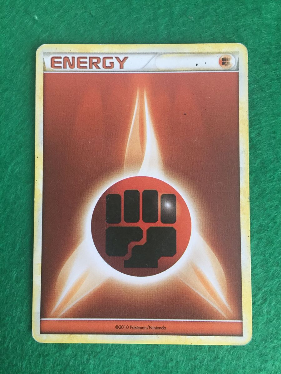 Carta Pokmon Fighting Energy - 2010 | Pokmon Usado 31122144 | enjoei