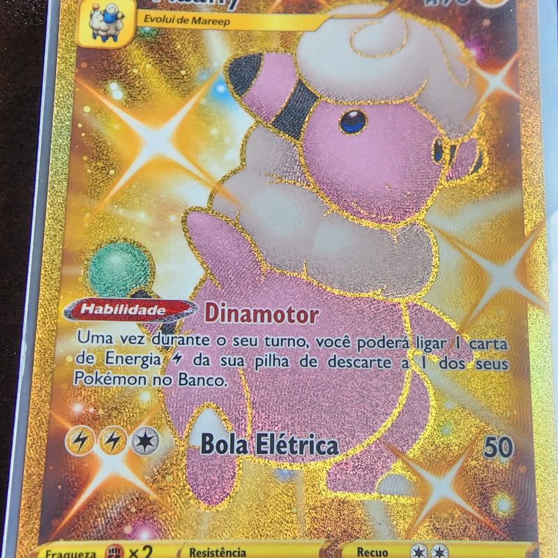 Carta Pokemon Flaaffy Gold | Produto Masculino Usado 80208797 | enjoei