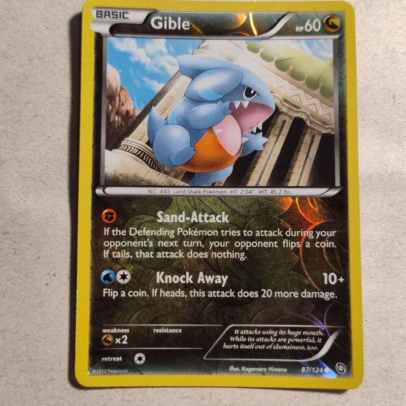 Carta Pokemon Gible Shiny 87/124 | Pokemon Usado 110765565 | enjoei