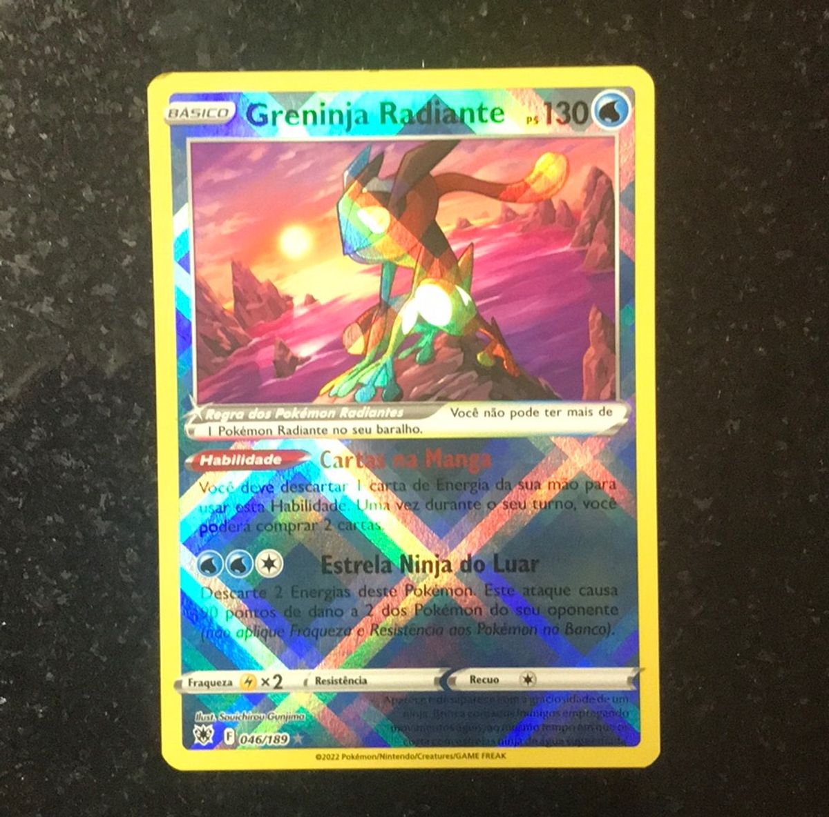 Carta Pokémon Greninja Radiante Original Japonês