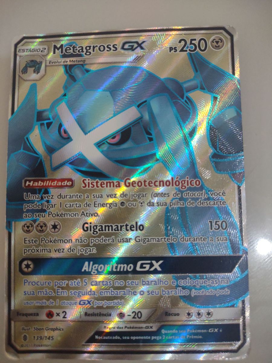 Carta Pokemon Metagross Gx Full Art | Brinquedo Pokemon Usado 73741011 ...