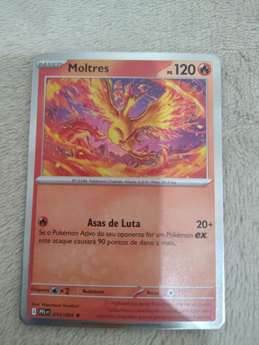 carta-pokemon-moltres-014-094-jogo-de-tabuleiro-pok-mon-nunca-usado