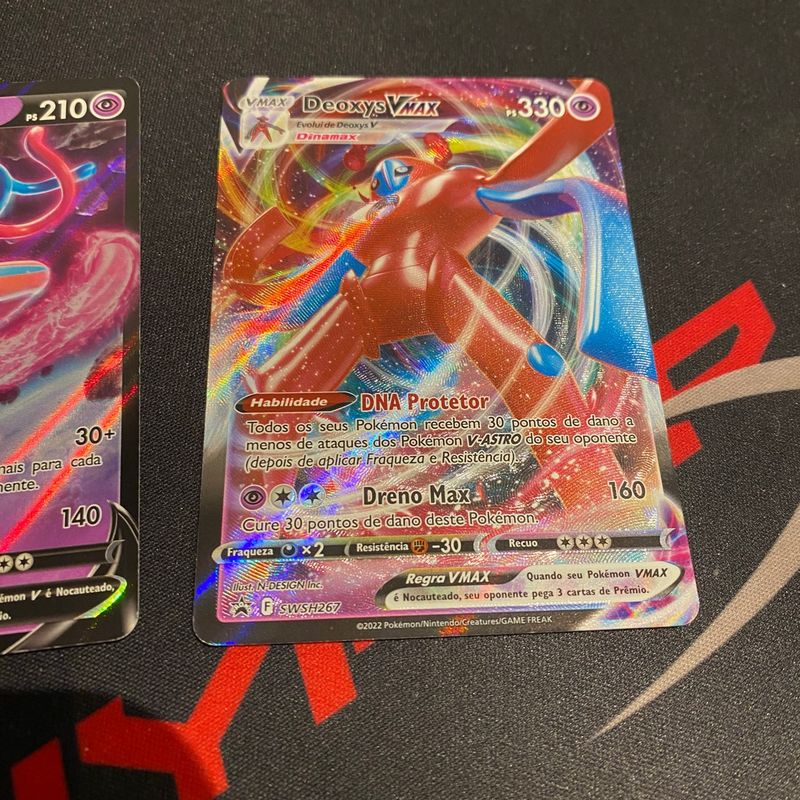 Carta Pokemon Original Deoxys Vastro Deoxys V e Deoxys Vmax | Copag Nunca  Usado 111933737 | enjoei