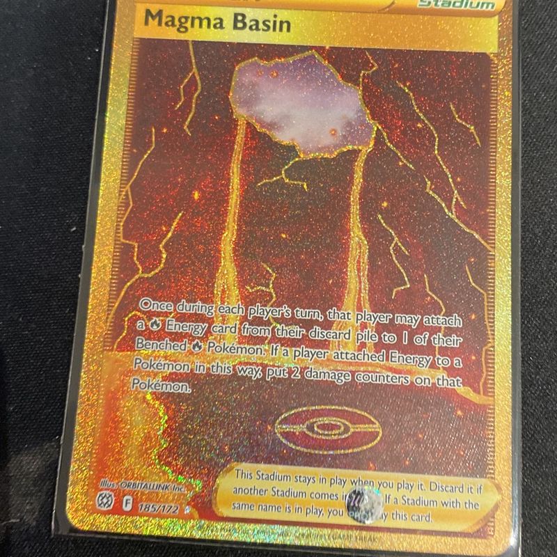 Carta Pokemon Original Magma Basin Perfeito Estado | Copag Nunca Usado  109774017 | enjoei