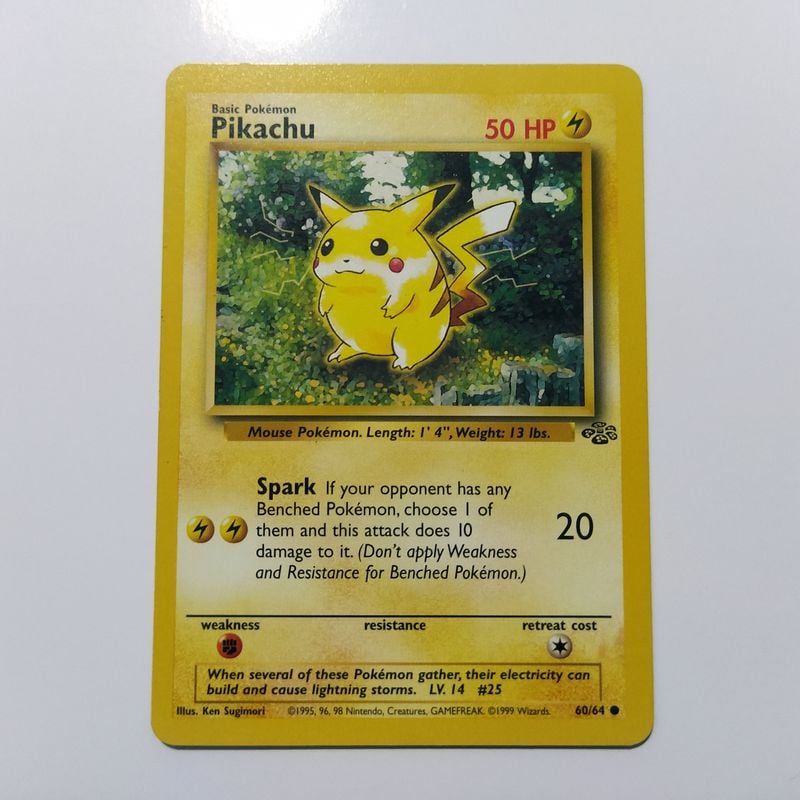Carta Pokemon Pikachu 60/64 - Wizards 1999 | Nintendo Usado