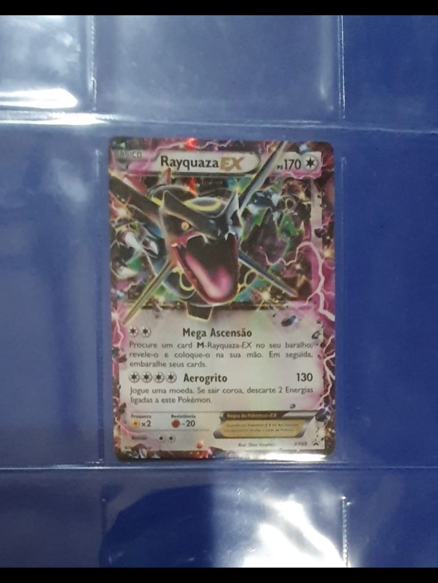 Carta Pokémon Rayquaza Shiny Ex, Jogo de Tabuleiro Pokémon Usado 38606777