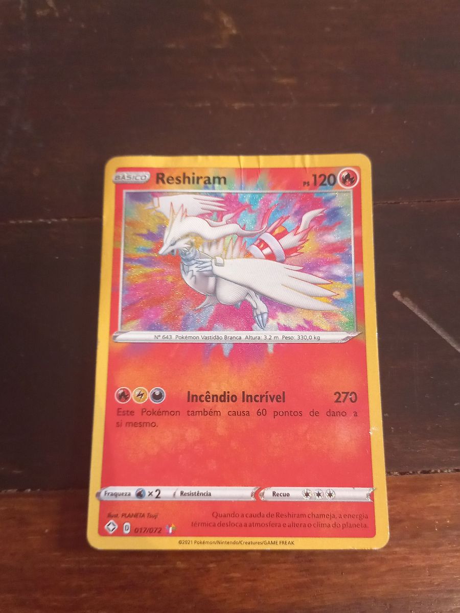 M Reshiram Ex Pokemon Card 