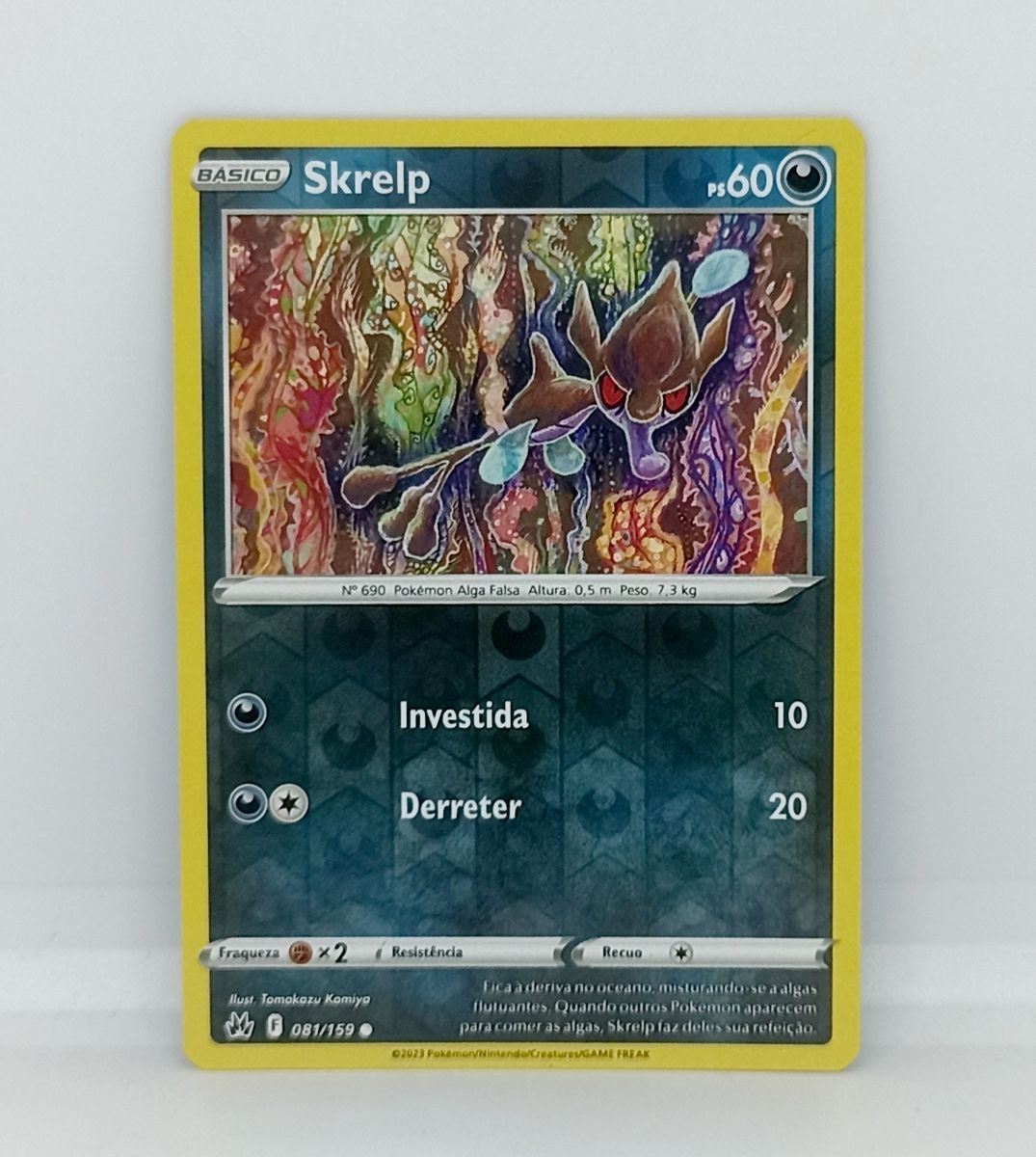 Carta Pokmon Skrelp Tcg Original Copag Brilhante 081/159 Ano 2023 | Usado  127895423 | enjoei