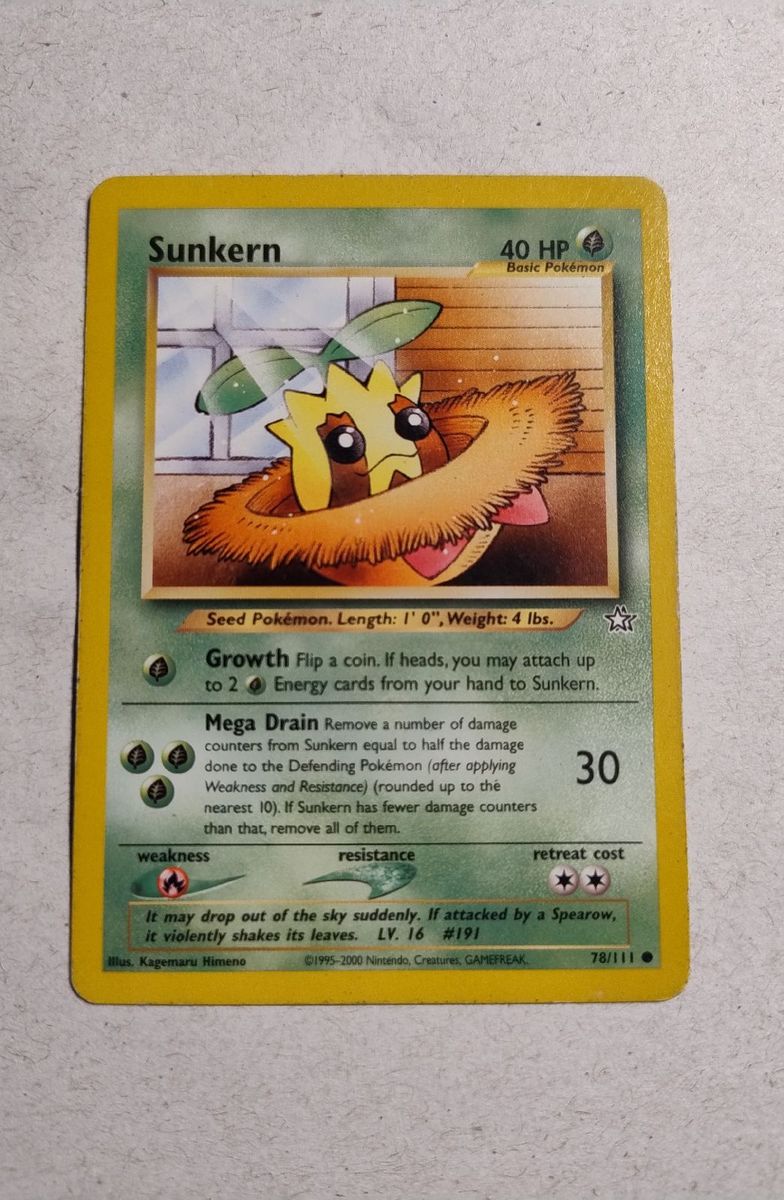 sunkern pokemon card value Over the Brick  Pokmon Search your deck for a card that evolves from Sunkern and attach that card to Sunkern Sunkern - Crimson Blaze B1a-007