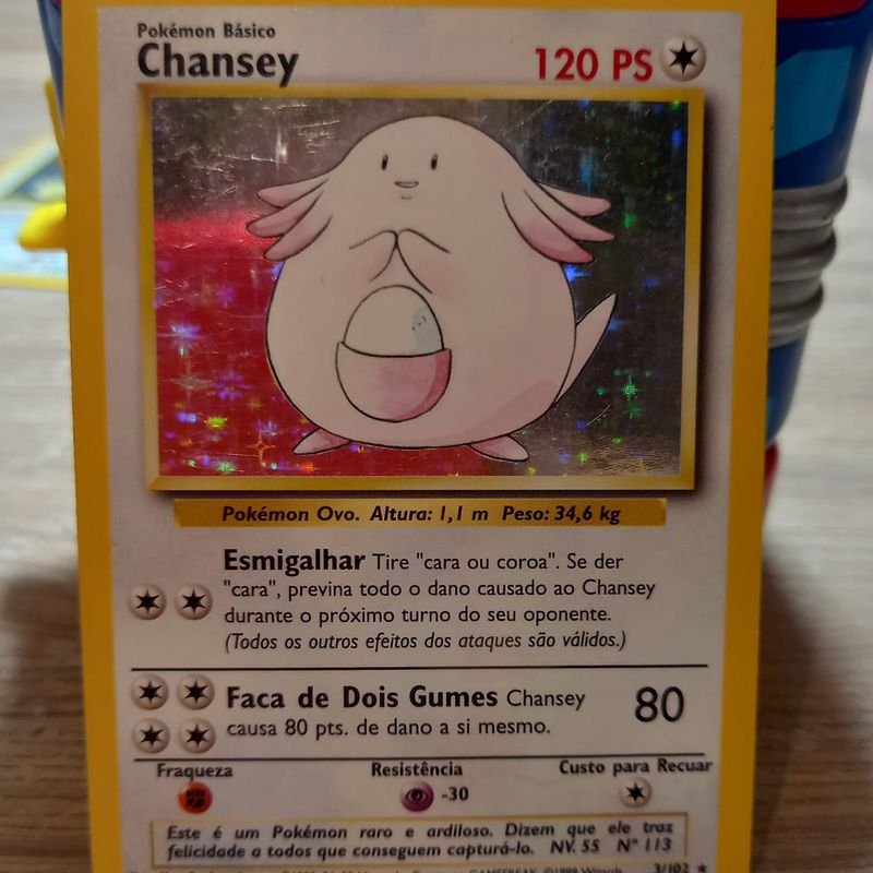 Cartas Pokemon Originais Base Set Chansey Hitmonchan - Vinted