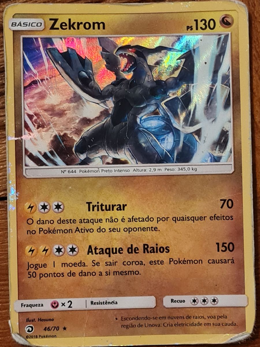 Carta pokemon zekrom 50/99 Aguçadoura E Navais • OLX Portugal