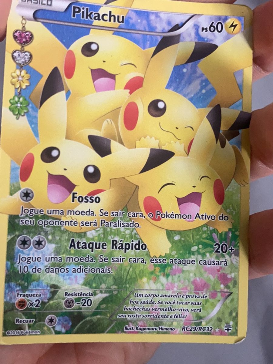Carta Rara Pikachu 60 | Brinquedo Pokemon Usado 70908675 | enjoei