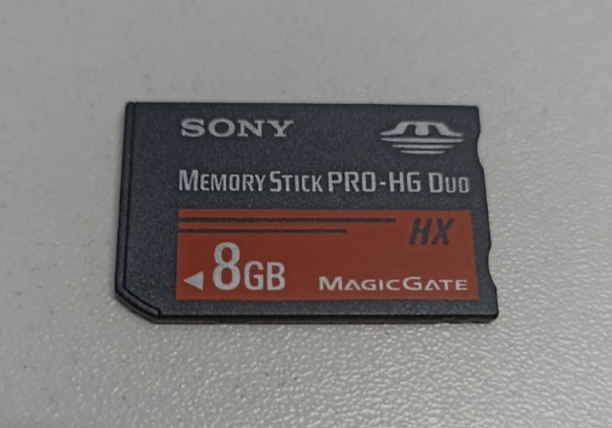 Cartão de Memória Memory Stick Pro Duo 8gb Filmadora Sony Nunca Usado
