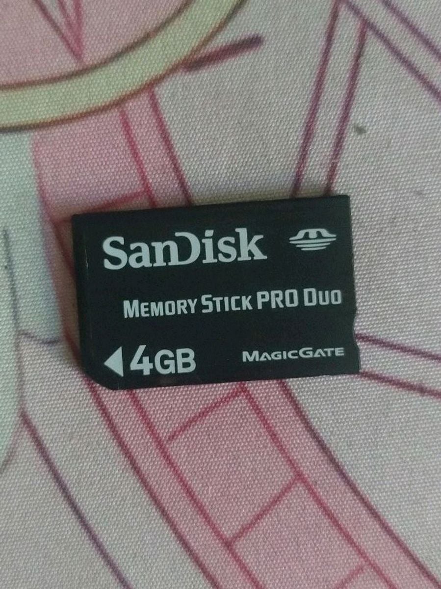 Cartão de Memória Sandisk Memory Stick Pro Duo 4gb | Item Info & Eletro ...