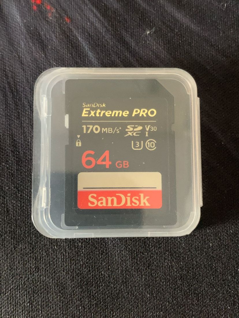 cartão memória sdxc sandisk 64gb extreme pro v30 170mbs - memórias & pen drives sandisk 