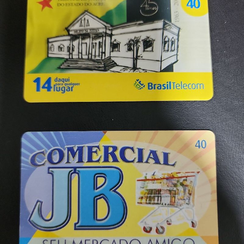 Cartao Telefonico Teleacre Brasil Telecom 12 - Midia 3 Cartões