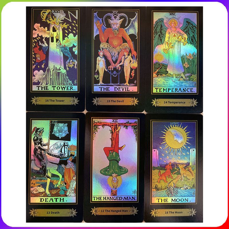 Astrologia cartas de tarô no caminho dos corpos celestes, 78 cartas,  oráculo, quadrinhos, versão em Inglês, tabela, adivinhação, brinquedos -  AliExpress