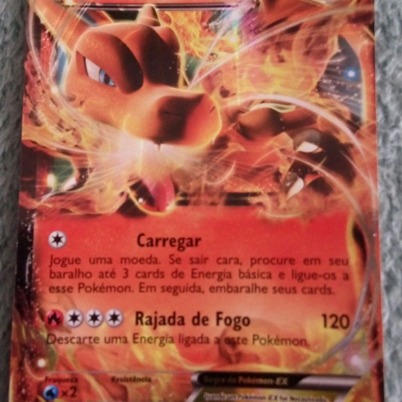 Cartas Pokémon Charizard Ex e Mega Charizard, Brinquedo Pokemon Usado  39700933