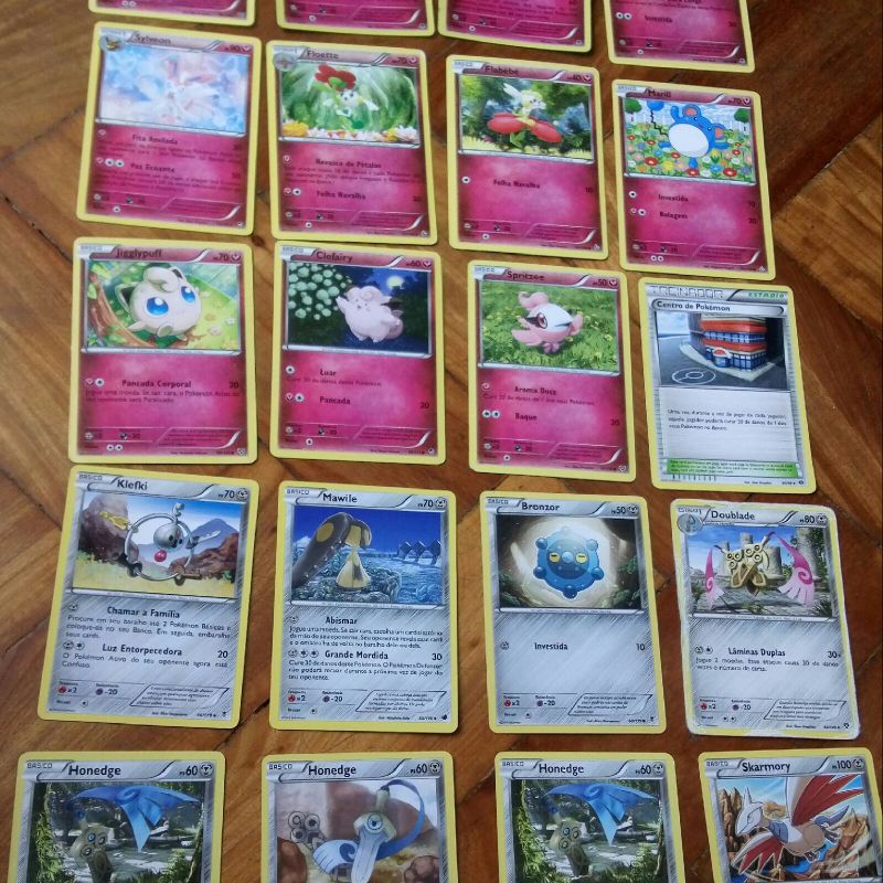 4 Cartas Pokémon Tipo Fada, Brinquedo Pokémon Usado 43434321