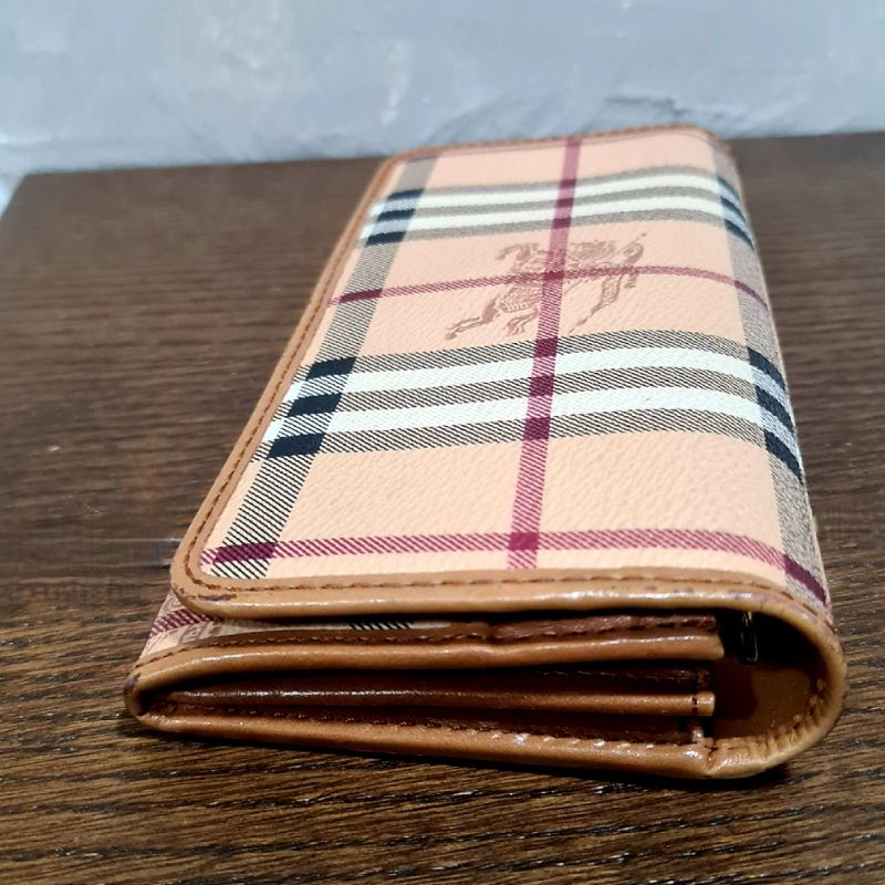 Carteira burberry xadrez best sale