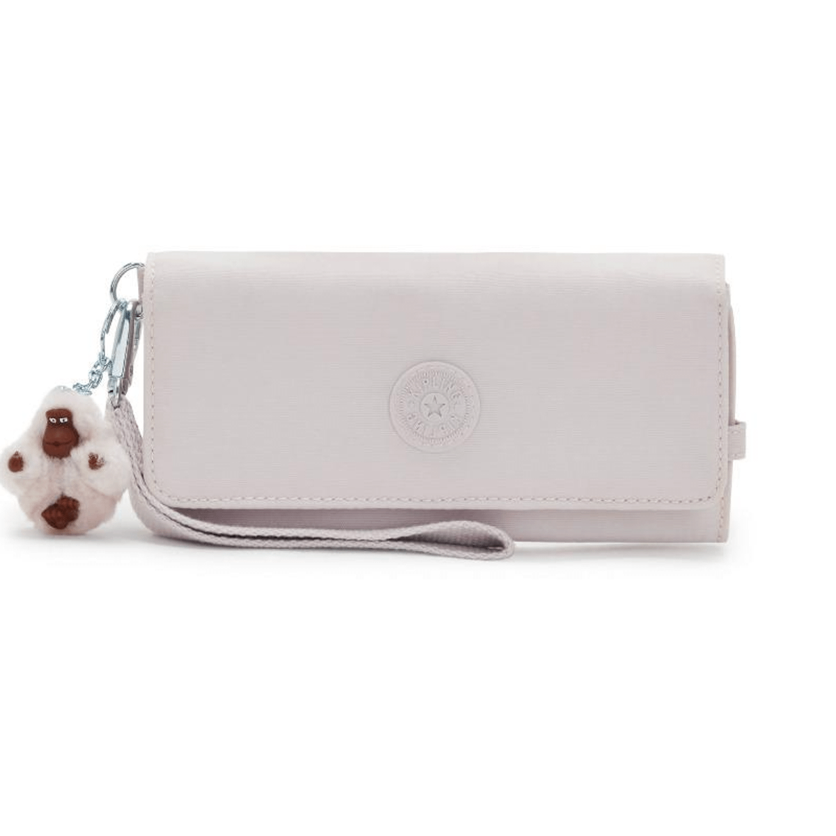 Kipling Portafoglio Donna Rubi Nylon Grande da Polso e Pochette Nero