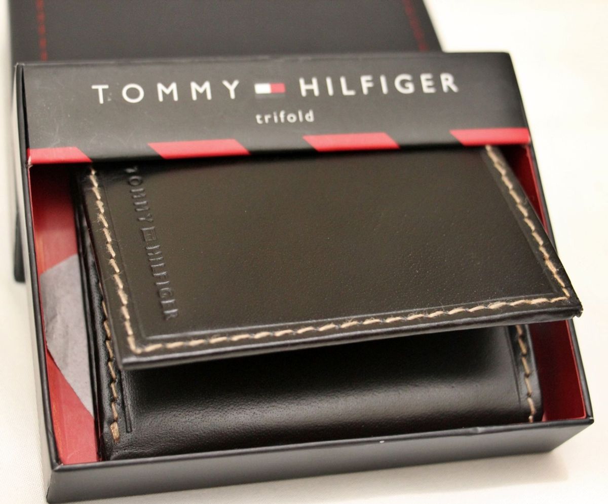 carteira masculina tommy hilfiger couro