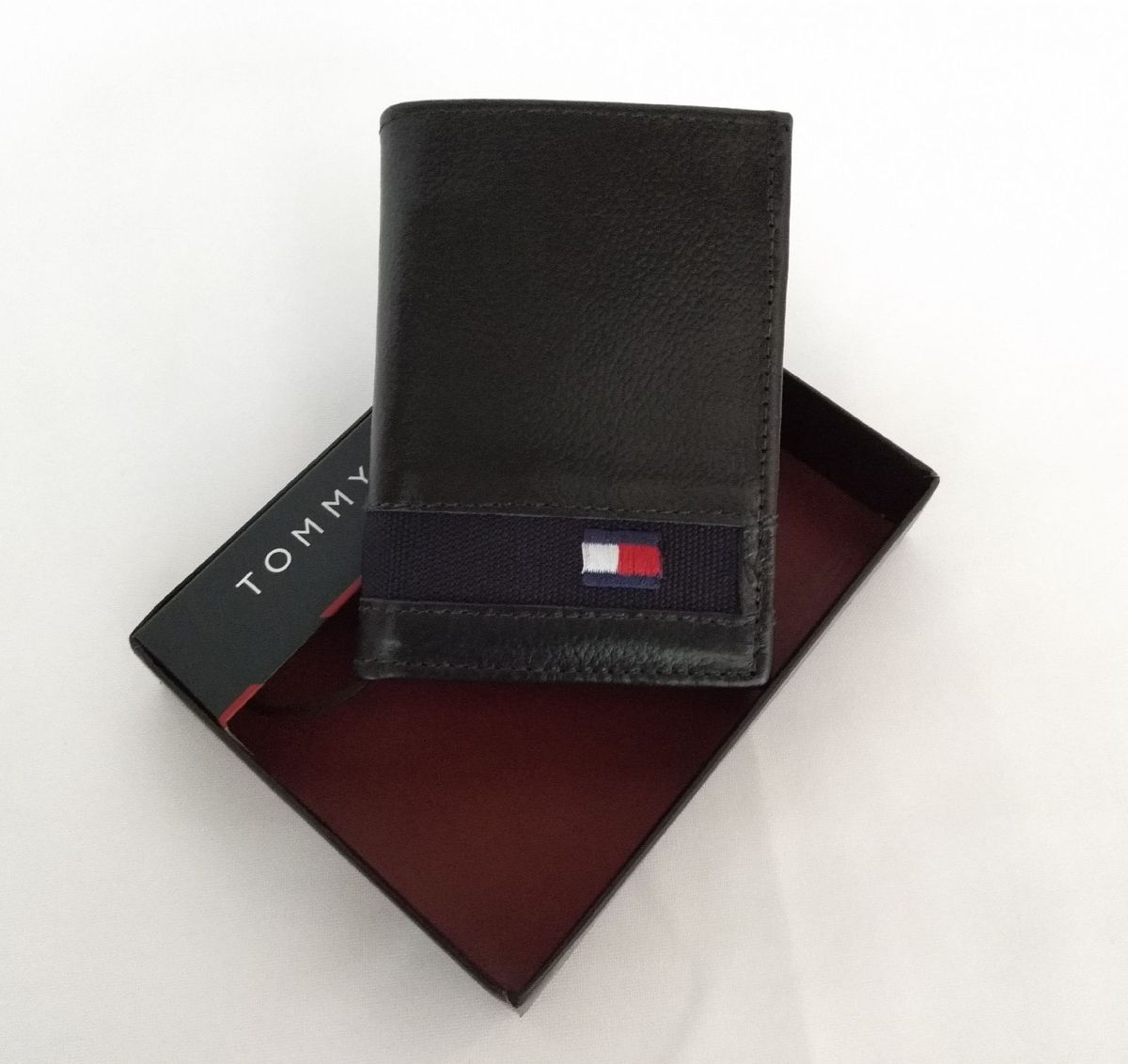 carteira masculina tommy hilfiger couro