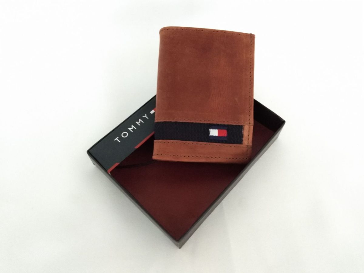carteira tommy hilfiger masculina marrom
