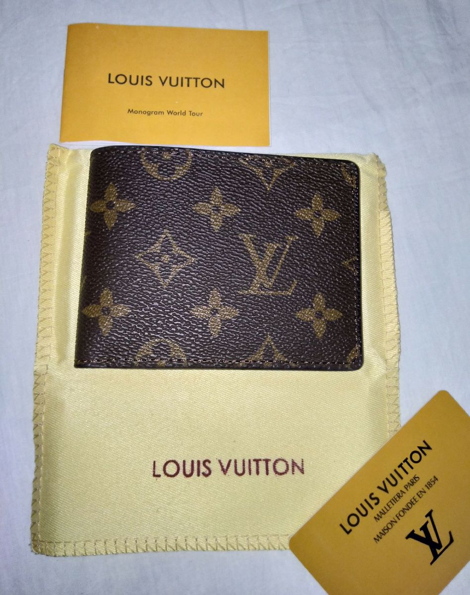 Carteira Masculina Monogram Lv Preta Vs Graffite Louis Vuitton Lv Couro Top  Premium Desenhado Promoção