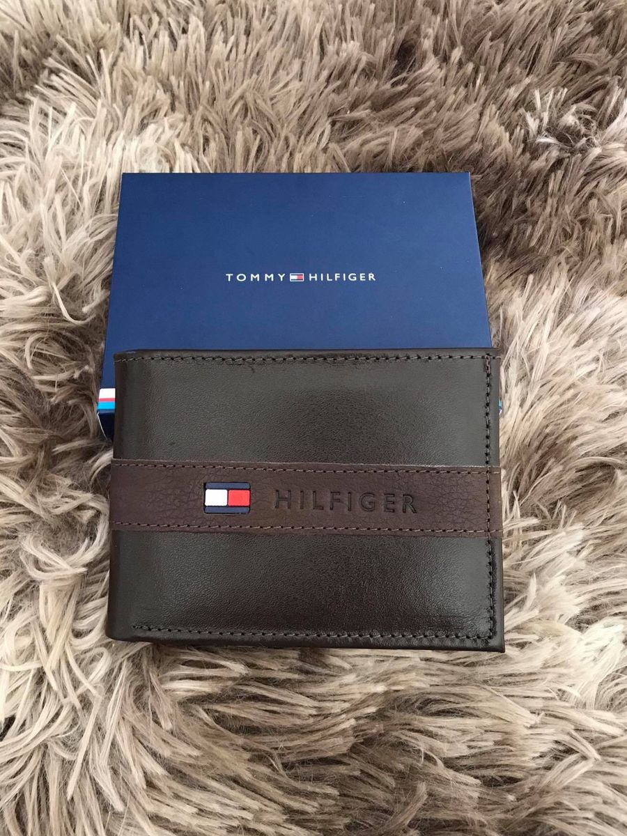 carteira tommy hilfiger masculina marrom