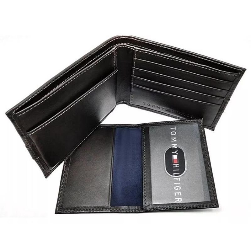 Carteira Tommy Hilfiger Masculina Preta Slim