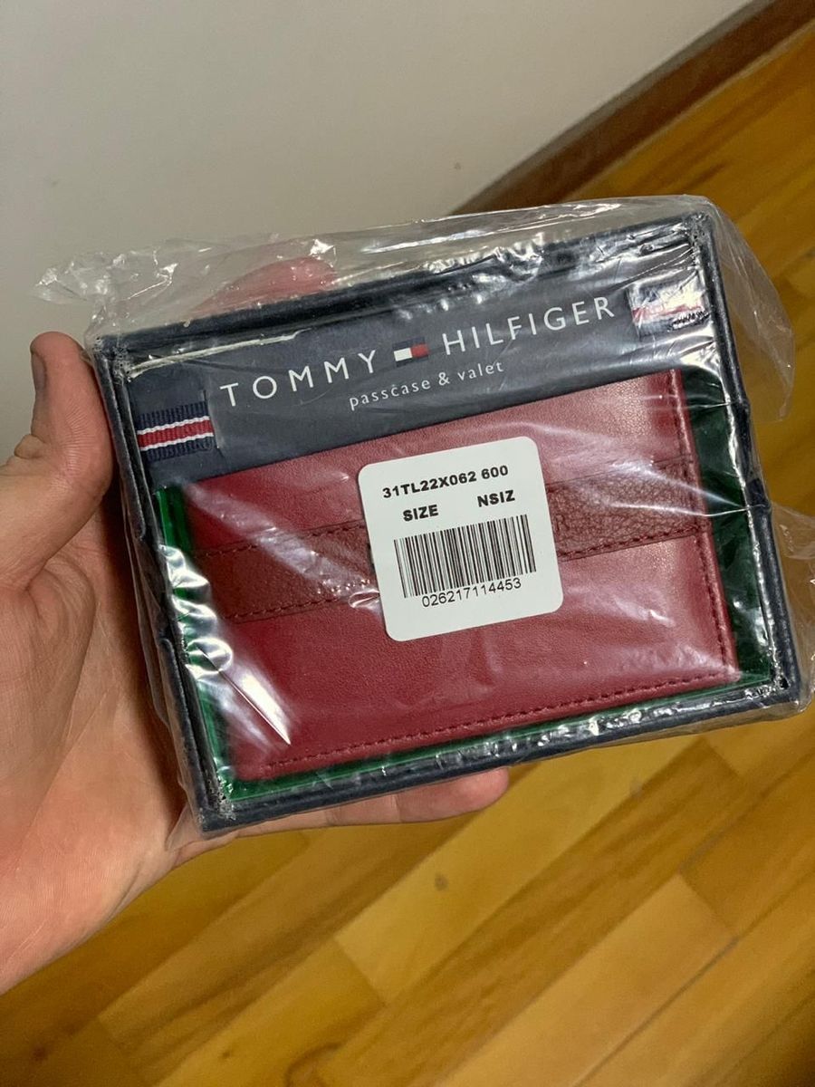 carteira tommy hilfiger vermelha