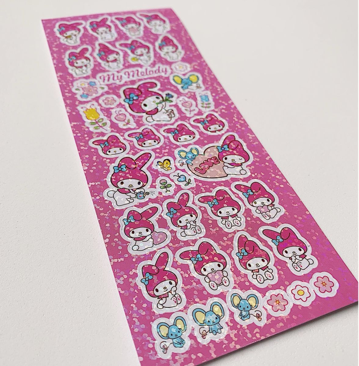 Cartela de Adesivos da My Melody | Item de Decoração Hello Kitty Nunca ...