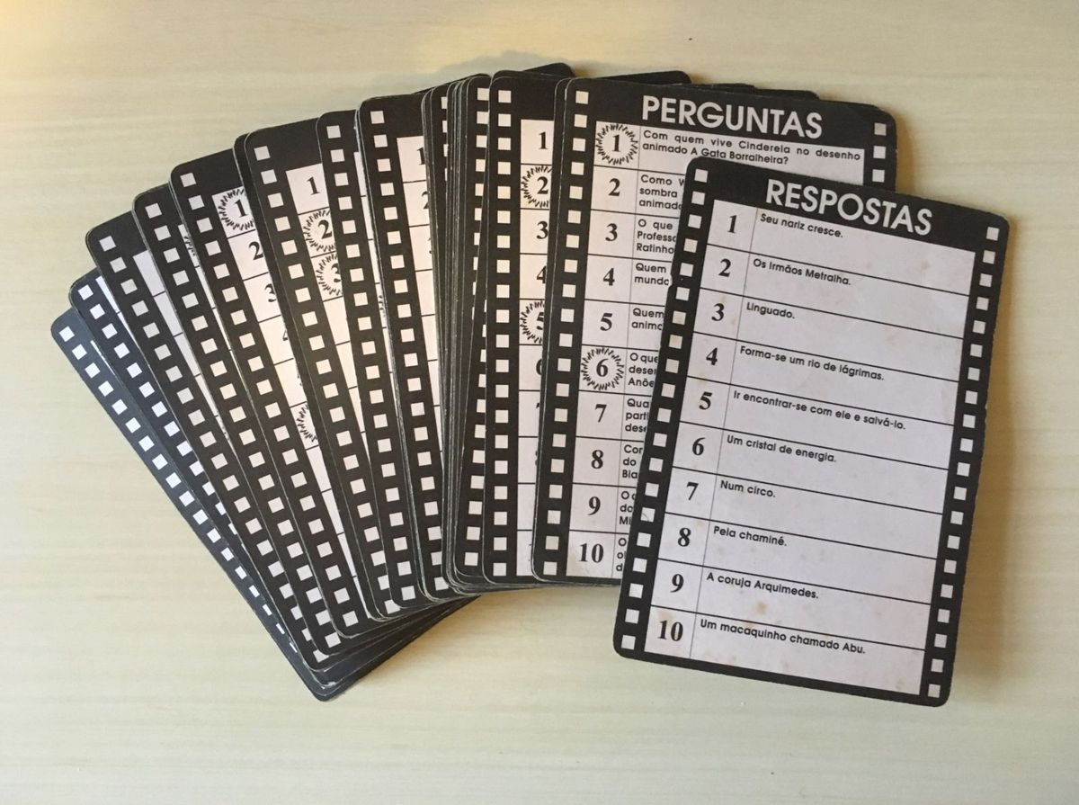 Cartões de Perguntas e Respostas Disney | Item Infantil Usado 21590087 ...