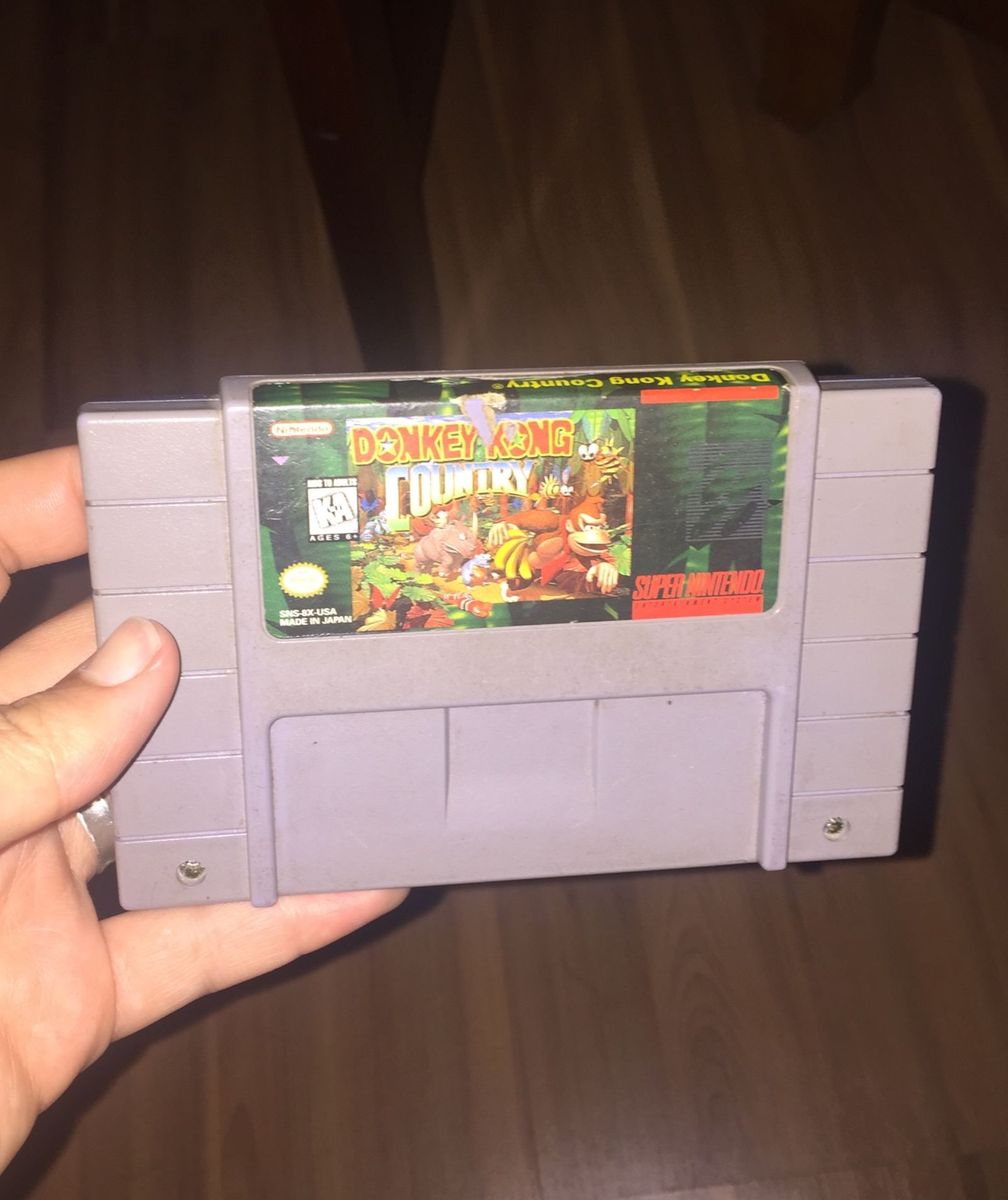 Cartucho Donkey Kong Country Original Super Nintendo Jogo De Videogame Nintendo Usado