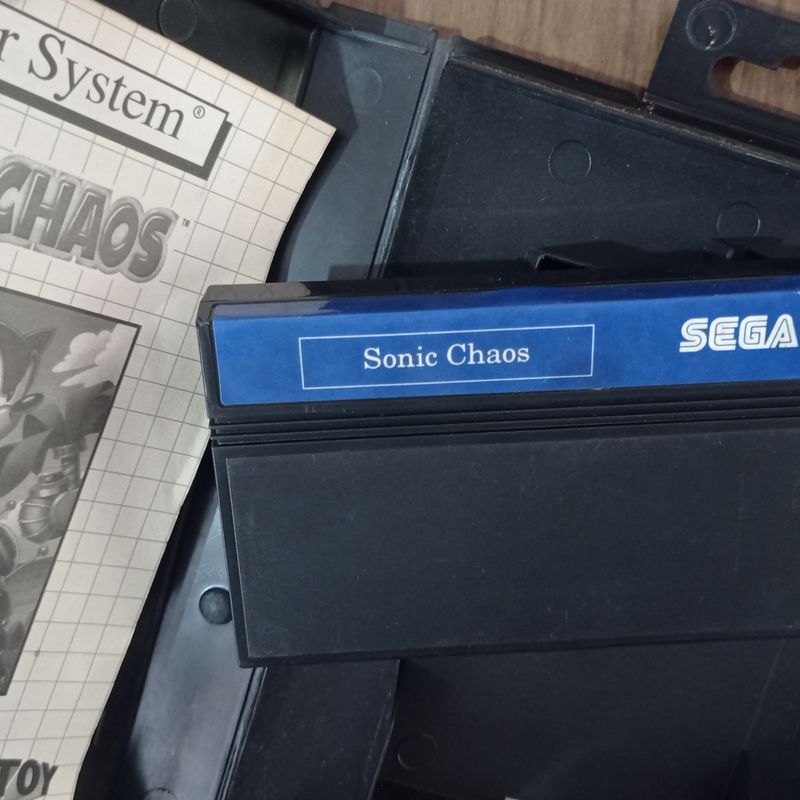 Cartucho Master System Sonic Chaos Tec Toy Completo