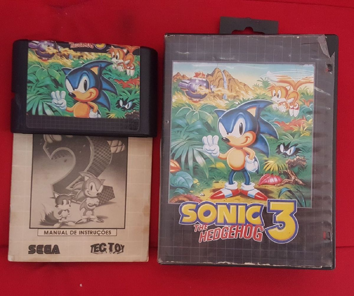 SONIC THE HEDGEHOG CLASSIC HEROES CARTUCHO FITA PARA MEGA DRIVE