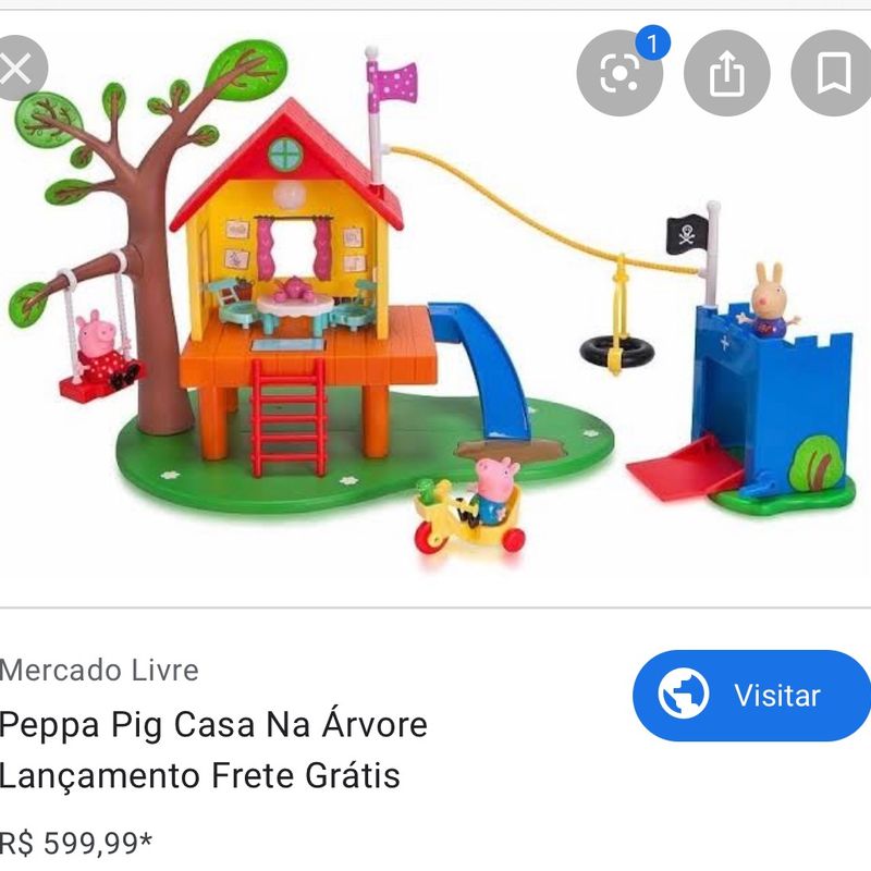 Casa da Arvore da Peppa , Jorge  Brinquedo Peppa Importado Nunca