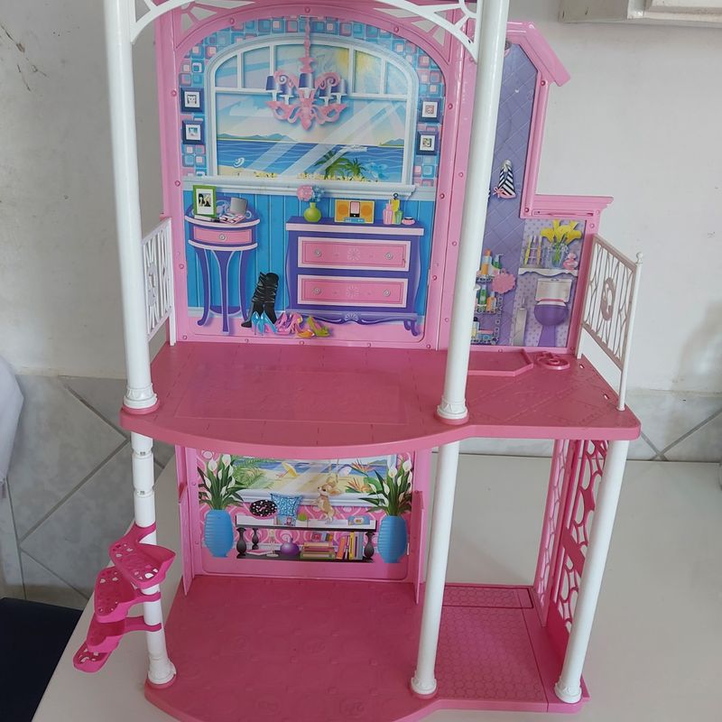 Casa da Barbie Dreamhouse, 3 Andares, Pouquissimo Usada! | Brinquedo para  Bebês Mattel Usado 33453060 | enjoei